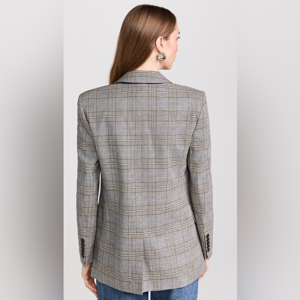 Madewell- The “perfect blazer” in grey/blue plaid - Picture 2 of 11